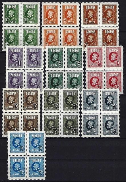 Romania 1926 - Lp 74 - A 60-a aniversare a lui Ferdinand I - bloc de 4 timbre - MNH ***