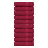 Gossi prosoape de maini, frogn, 10 buc., bordeaux, 50x100 cm, 360 g/m2