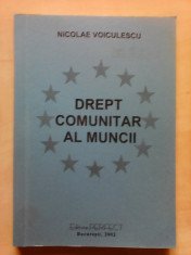 Drept comunitar al muncii - NICOLAE VOICULESCU foto