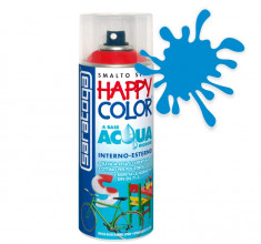 Spray vopsea Albastru Deschis Ral 5015 HappyColor Acqua pe baza de apa, 400ml foto