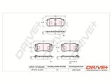 Dr!ve+ DP1010.10.0005 set placute frana,frana disc