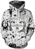 Hoodie Anime Colaj Hoodie Unisex Casual Noutate Pulover Pulovere Hoodie Hoodie, Oem