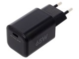 &Icirc;ncărcător rapid USB C Goobay 65W, 5V DC, 20V DC, Power Delivery