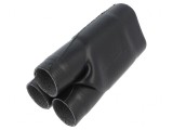 Capac de distribuție termocontractibil negru pentru cabluri