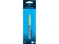 Blister stilou + rezerva cerneala pentru incepatori, model Schneider Zippi Vernil