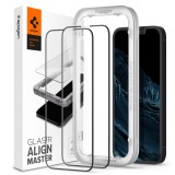 Cumpara ieftin Folie pentru iPhone 13 / 13 Pro / iPhone 14 (set 2), Spigen Glas.tR Align Master, Black