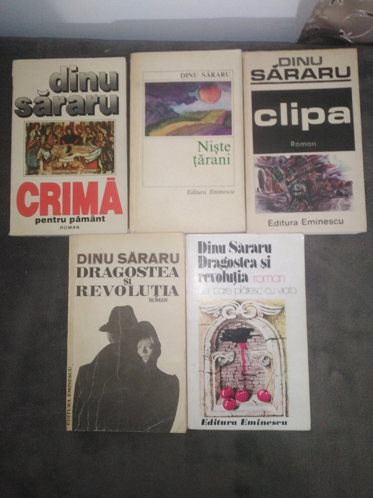 Pachet 5 carti DINU SARARU / serie de autor / autori romani | Okazii.ro