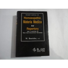 POCKET MANUAL OF HOMOEOPATHIC MATERIA MEDICA &amp; REPERTORY - William BOERICKE