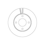 Set discuri frana fata TRW, Nissan Nv200 / Evalia Bus, 07.2010-, Nv200 Caroserie, 02.2010-, Fata; puntea fata