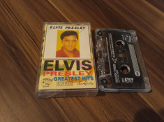 CASETA AUDIO ELVIS PRESLEY-GREATEST HITS ORIGINALA foto