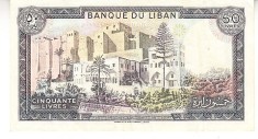 B11 2 - Bancnota foarte veche - Liban - 50 livre - 1988