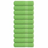 vidaXL Prosoape de m&acirc;ini, FROGN, 10 buc., verde măr, 50x100 cm, 360 g/m&sup2; 137024