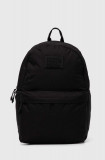 Superdry rucsac femei, culoarea negru, mare, neted