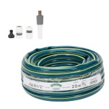 Cumpara ieftin Furtun Gradina cu Insertie, Bluebos Plus, 1/2 toli, 20m, cu Set Duze, 4 Straturi, Clasa 3 Rezistenta, Micul Fermier GF-2122