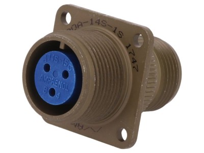 Conector circular 14S, 3 pini foto