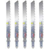 Wilpu HC 12 D - Set panze fierastrau pendular tija cu un prag de prindere (T) 100 mm lemn taiere dreapta fina 5 bucati