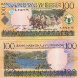 Bancnota Rwanda 100 Franci, 1 Septembrie 2003, UNC, Africa