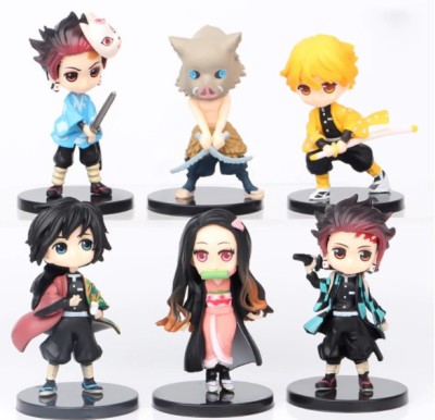 Set 6 figurine noi Demon Slayer aprox. 7 cm foto