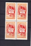 ROMANIA 1965 LP 625 AL IV - lea CONGRES U.TC. BLOC DE 4 TIMBRE MNH, Nestampilat