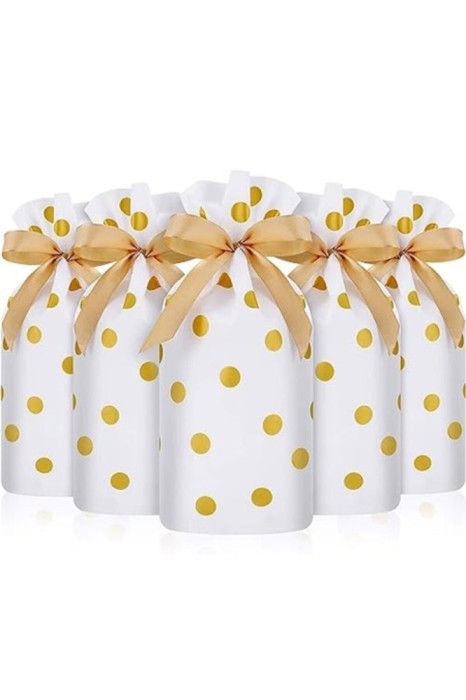 Set 50 Pungi Cadouri cu Sfoara, 23.5x15x6cm, Multifunctionale