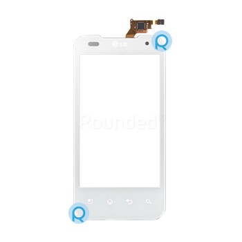 LG P990 Optimus 2x Speed Display Ecran tactil White Gorrilla Harded Glass foto