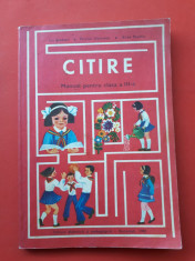 CITIRE MANUAL PENTRU CLASA a III a ? an 1981 foto