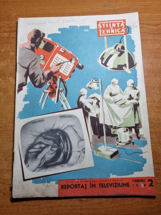 stiinta si tehnica februarie 1958-traian vuia,staiunea borsec