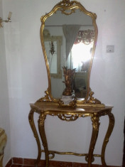 consola cu oglinda stil Ludovic/baroc/rococo/vintage,Italia foto