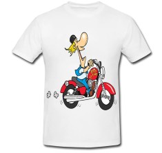 Tricou &amp;quot; Cartoon Harley Davidson motorcycle &amp;quot; foto
