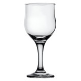 Pahar vin rosu, Tulipe, din sticla, 240 ml, set 6 bucati