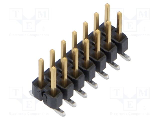 Conector SAMTEC şiruri pini tată 14 pini 2,54mm aurit SMT