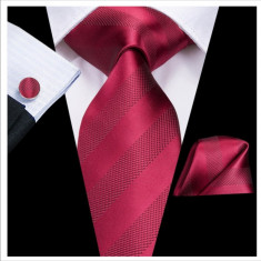 Set cravata + batista + butoni - matase - model 25