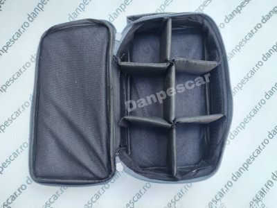 Geanta transport 6 tamburi mulinete sau Accesorii pescuit 30x19x8cm foto