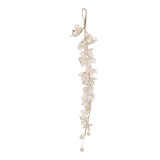 Cumpara ieftin Ornament brad Craciun plastic alb 5x4x30 cm