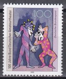 Germania 1992 - 100 de ani de Teatrul German de Amatori, MNH, Nestampilat