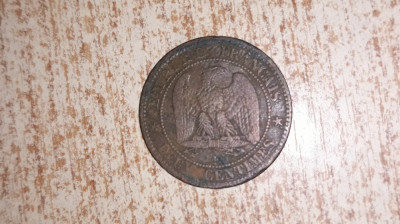 2 cents 1862 - Franța. foto