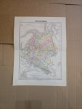 Harta Rusia d Europe - Vuillemin, 1873 -