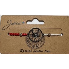 Martisor bratara zodiac, Jolie, 5x9 cm, Scorpion foto