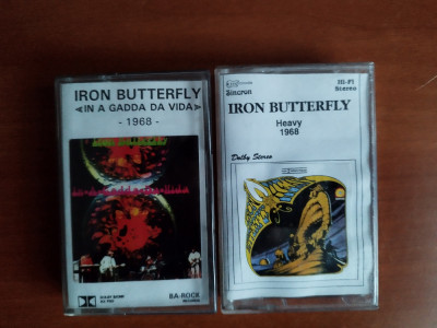 Iron Butterfly - 2 casete (primele 2 albume) foto