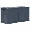 VidaXL Ladă de depozitare de grădină, negru, 320 L 45688