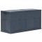 vidaXL Ladă de depozitare de grădină, negru, 320 L 45688
