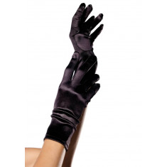 Manusi Satin Gloves - negru S/L