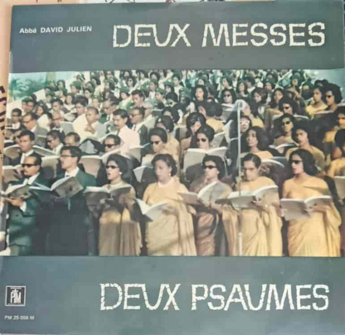 Disc vinil, LP. DEUX MESSES, DEUX PSAUMES-ABBE DAVID JULIEN