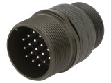Conector circular 22mm aliaj aluminiu oliv