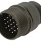 Conector circular 22mm aliaj aluminiu oliv