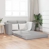 VidaXL Canapea Pat 2 &icirc;n 1 Gri Cloud 148x71x83 cm Material