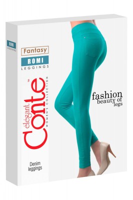 Colanți Subțiri Colorați, Romi - Fumo, 170-90 (XS) foto
