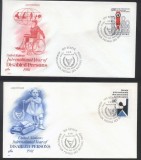 UN Geneva 1981 International year of disabled people Mi.97-98 FDC UN.267