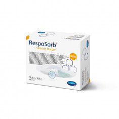 Pansament RespoSorb Silicone Border 12,5 x 12,5 cm, 10 bucati, Hartmann