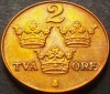 Moneda istorica 2 ORE - SUEDIA, anul 1950 *cod 3503 - bronz, Europa
